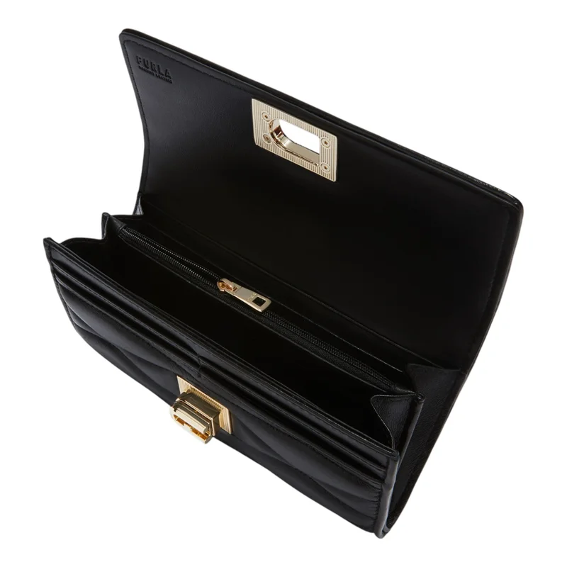 Furla Black 1927 Continental Wallet for Women | Best Price UAE
